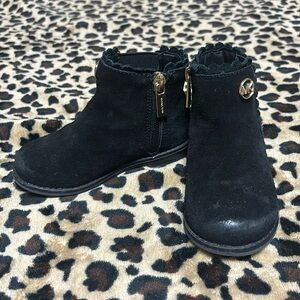 Michael Kors 7 Toddler Girls Emma Bonnie Scalloped Zipper Boots Booties